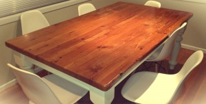 wooden table
