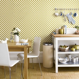 kitchen wallpaper - yellow pattern kitchen wallpaper - yellow pattern
