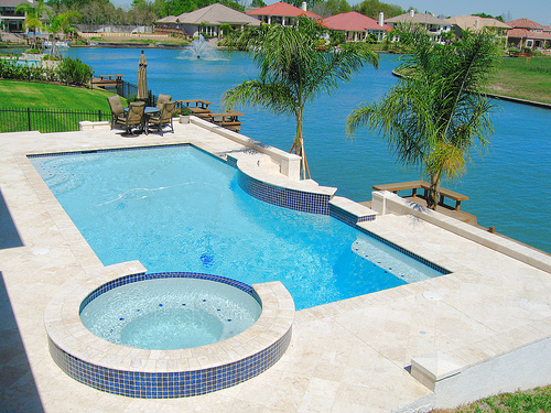 An image of a clean swimming pool